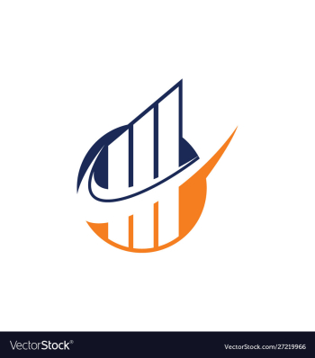 Financial accounting logo financial advisors logo vector image Financial accounting logo financial advisors logo vector image