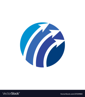 Financial accounting logo financial advisors logo vector image Financial accounting logo financial advisors logo vector image