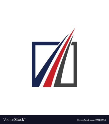 Financial accounting logo financial advisors logo vector image Financial accounting logo financial advisors logo vector image