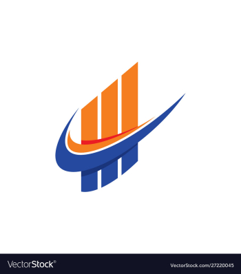 Financial accounting logo financial advisors logo vector image Financial accounting logo financial advisors logo vector image