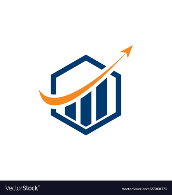 Financial accounting logo financial logo vector image Financial accounting logo financial logo vector image