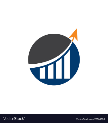 Financial accounting logo financial logo vector image Financial accounting logo financial logo vector image