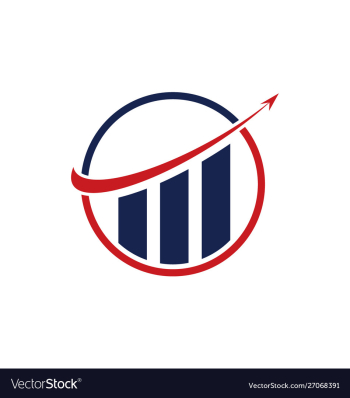 Financial accounting logo financial logo vector image Financial accounting logo financial logo vector image