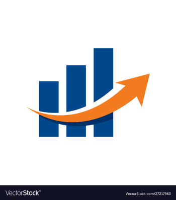 Financial accounting logo vector image Financial accounting logo vector image