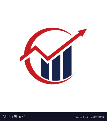 Financial accounting logo vector image Financial accounting logo vector image