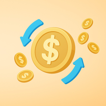Financial Growth and Currency Exchange Concept Financial Growth and Currency Exchange Concept