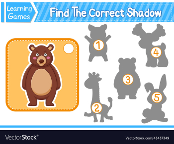 find the correct shadow find and match the find the correct shadow find and match the