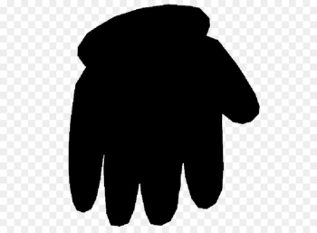 Finger Glove Font Silhouette Line - Finger Glove Font Silhouette Line -