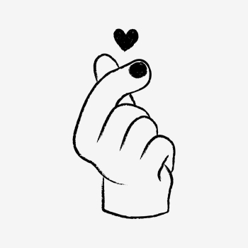 Finger heart sticker, love sign | Free Vector Illustration - rawpixel Finger heart sticker, love sign | Free Vector Illustration - rawpixel