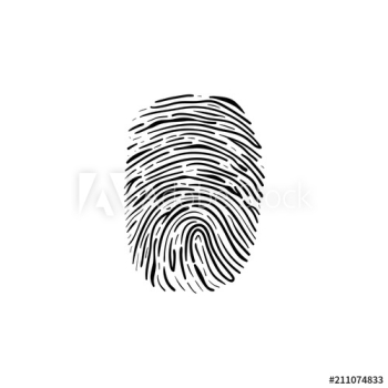 Fingerprint hand drawn outline doodle icon Fingerprint hand drawn outline doodle icon