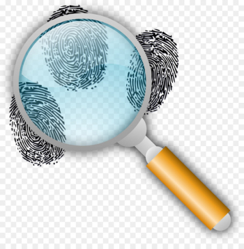 Fingerprint Magnifying glass Clip art Forensic science Detective - magnifying glass 