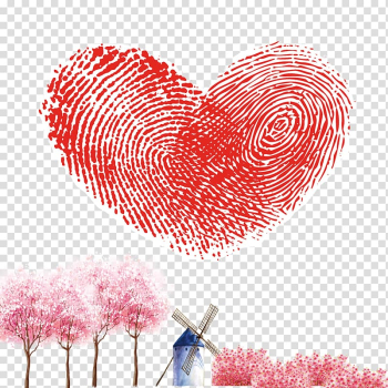 Fingerprint Raster graphics Heart, Fingerprint love transparent background PNG clipart