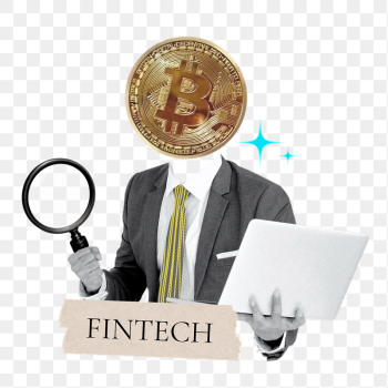 Fintech word png sticker, bitcoin | Free PNG - rawpixel