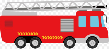 Fire engine Car Transport Illustration - Vector color fire truck 