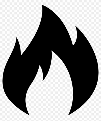 Fire Flame Hot Popular Comments - Black And White Fire Emoji