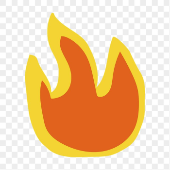 Fire flame png sticker, cute | Free PNG Illustration - rawpixel