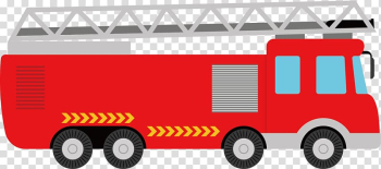 Firetruck illustration, Fire engine Car Transport Illustration, color fire truck transparent background PNG clipart