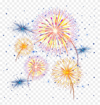 Firework Show Png Clipart Image - Transparent Background Fireworks Clipart