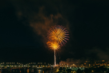 Fireworks display at night Fireworks display at night