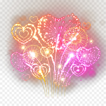 Fireworks Heart - Beautiful fireworks Fireworks Heart - Beautiful fireworks