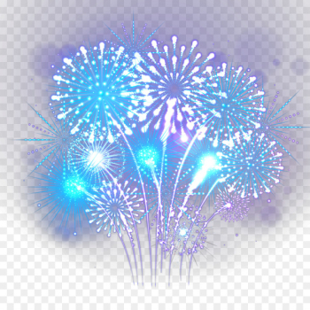 Fireworks Icon - Blue flame fireworks 