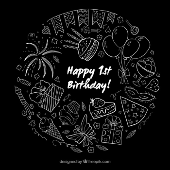 First birthday chalkboard First birthday chalkboard