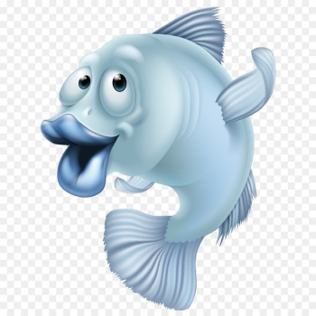 Fish and chips French fries Fried fish Clip art - Open your mouth and blue fish 