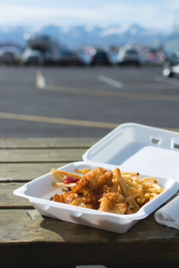Fish and chips takeaway in Húsavík Fish and chips takeaway in Húsavík