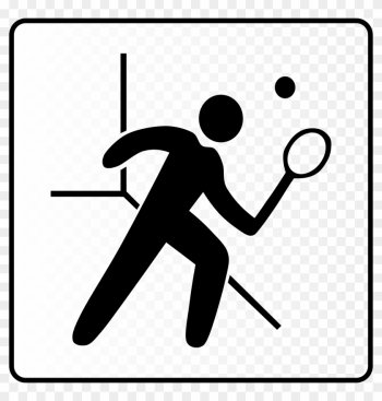 Fish Bones Clipart - Squash Court Icon