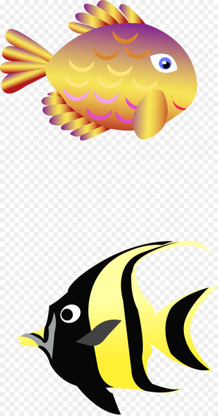 Fish Euclidean vector Yellow - Vector fish Fish Euclidean vector Yellow - Vector fish