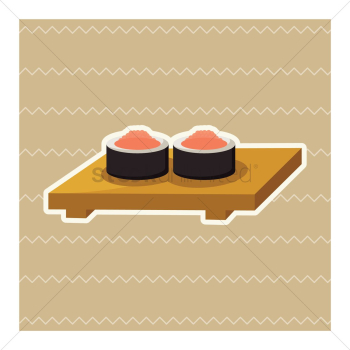 Fish roe sushi roll Fish roe sushi roll