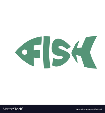 fish text in fish shape fish text in fish shape