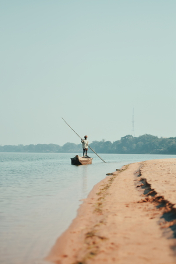 Fisherman On Boat Fisherman On Boat