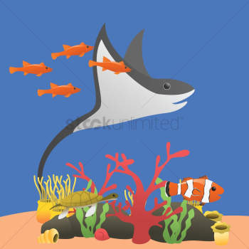 Fishes underwater Fishes underwater