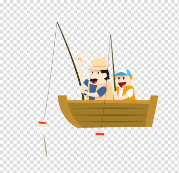 Fishing, colored father and son fishing boat transparent background PNG clipart Fishing, colored father and son fishing boat transparent background PNG clipart