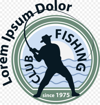 Fishing Fisherman Angling Logo - Rejection fishing rod people logo vector material 