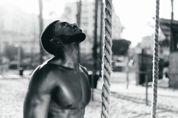 Fit man working out with ropes | Free stock photo - 473949 Fit man working out with ropes | Free stock photo - 473949