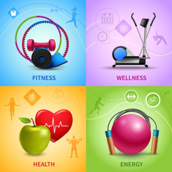 Fitness Icons Set Fitness Icons Set