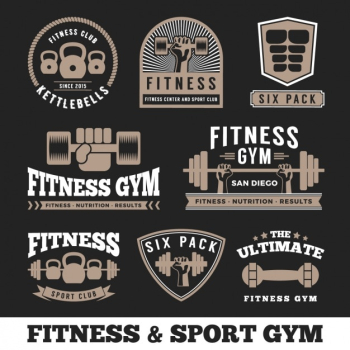 Fitness logos collection Fitness logos collection