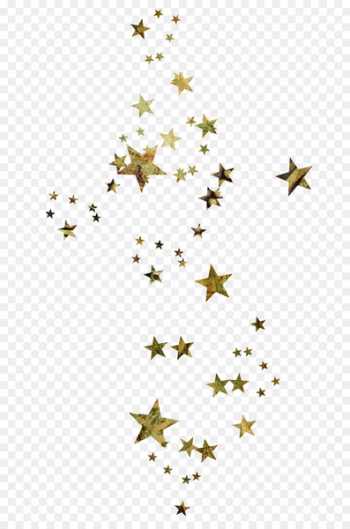 Five-pointed star Color - Floating golden five-pointed star Five-pointed star Color - Floating golden five-pointed star