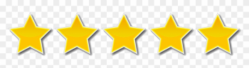 Five-stars - 5 Gold Stars Png