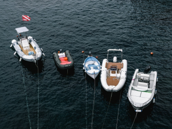 Five Watercrafts On Water Five Watercrafts On Water