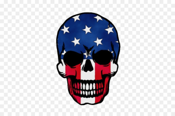 flag head skull bone logo flag head skull bone logo