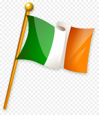 Flag of Ireland - Vector hand painted Irish flag Flag of Ireland - Vector hand painted Irish flag