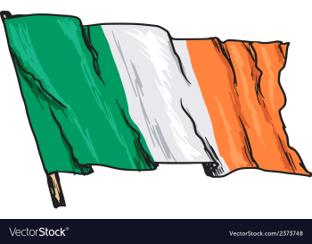 Flag of Ireland vector image Flag of Ireland vector image