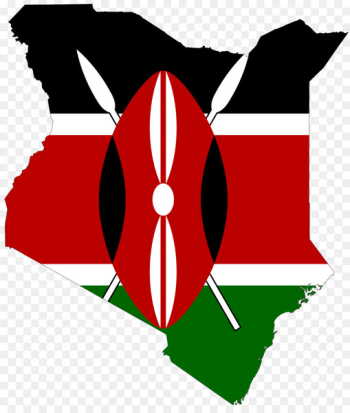 Flag of Kenya Blank map - rift vector Flag of Kenya Blank map - rift vector