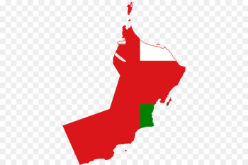 Flag of Oman Map - map Flag of Oman Map - map