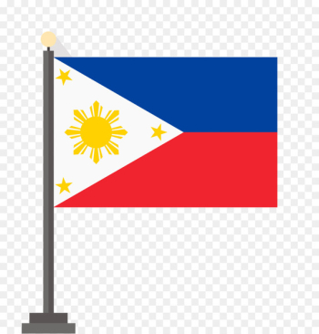 Flag of the Philippines Car Sticker - Philippines flag free material download free 