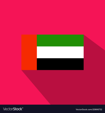 Flag of united arab emirates united arab emirates vector image Flag of united arab emirates united arab emirates vector image