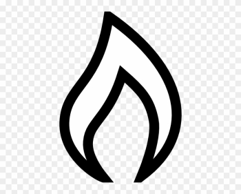 Flame Clipart Simple - Natural Gas Clipart Black And White